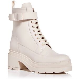 NIB SALVATORE FERRAGAMO Women’s LOBER Block Heel Hiking Boots